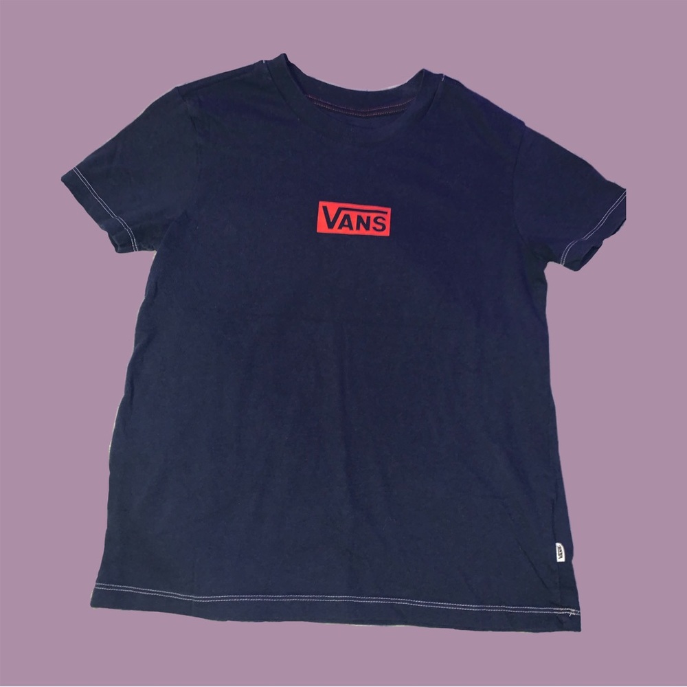 Vans Navy Logo T Shirt